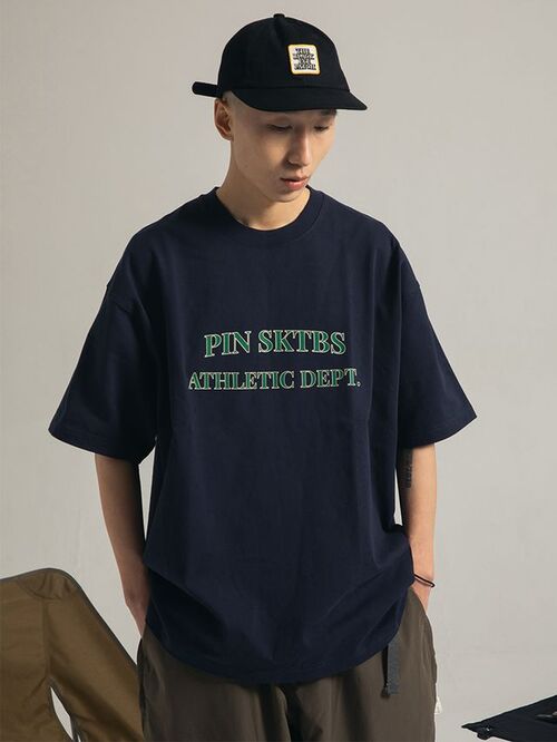 PINSKTBS 로고 레터링 티셔츠 (2 컬러)