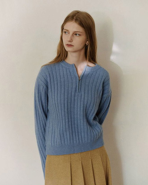 GUOE 메리노울 하프집업 스웨터 (2 컬러)